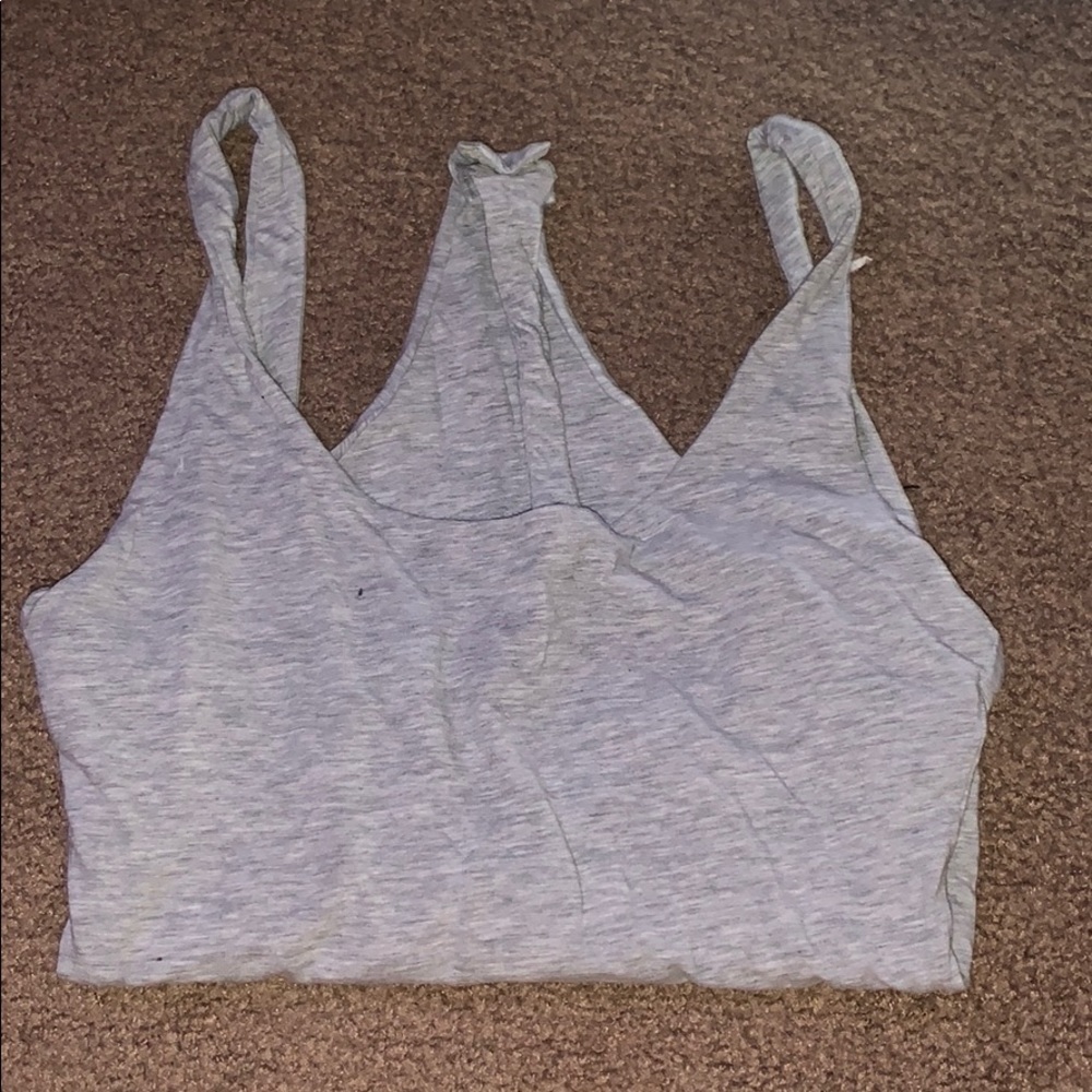 top shop gray bodysuit